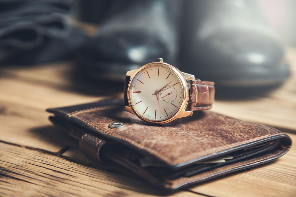 腕時計と財布